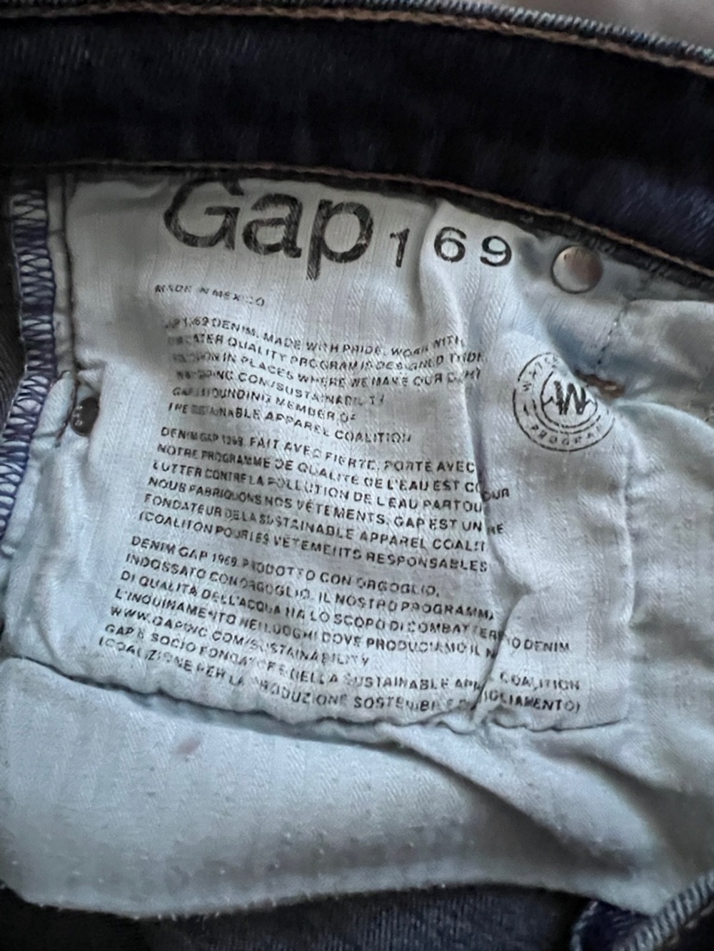 GAP True Skinny High Rise Jeans - Dark Indigo Blue - Picture 3 of 4